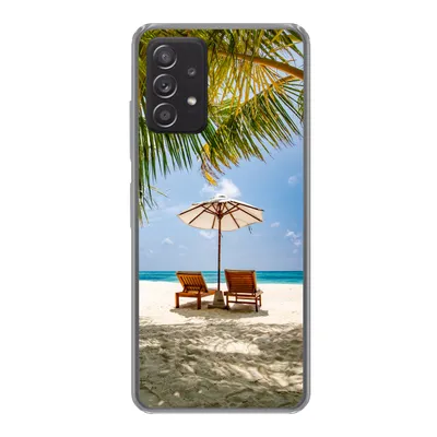 Produktbild von MuchoWow® Handyhülle Schutzhülle Hülle für Samsung Galaxy A53 5G Strand - Strandkorb - Sonnenschirm Silikon Softcase Handy Hülle - Schutzabdeckung