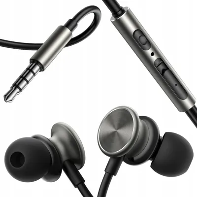 Produktbild von Joyroom Verkabelte In-Ear Kopfhörer mit Fernbedienung 1.2M Kabel Dunkelgrau