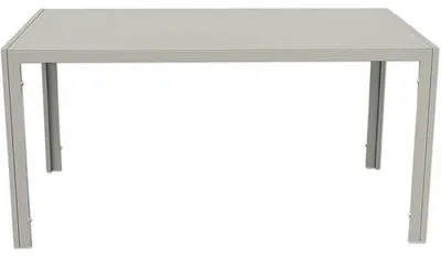 Produktbild von Gartentisch GARDEN PLACE Eve beige 150 x 90 x 72,5 cm mit Tischplatte aus Glas, pulverbeschichtetes Aluminiumgestell, bi