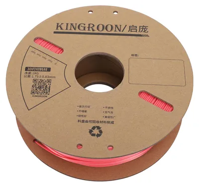 Produktbild von Seiden-PLA-Filament 1,75 mm Durchmesser 1 kg 2,2 lbs 40–500 mm/s Druckgeschwindigkeit Einfarbiges 3D-Drucker-Filament für Bambu Lab