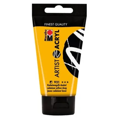Produktbild von Marabu 12200002921, 75 ml, Gelb, Tube, Wasserfest