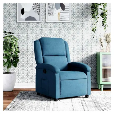 Produktbild von Relaxsessel Blau Samt Loungesessel
