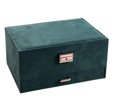 Immagine prodotto di Scatola vintage per gioielli, con 3 scomparti e design retrò