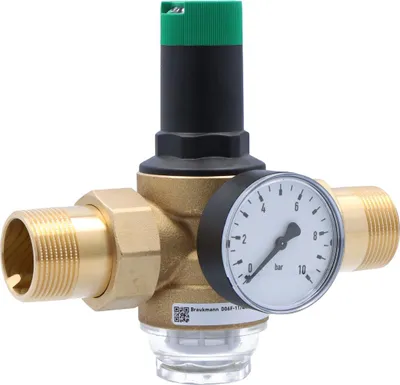 Produktbild von Druckregler, mit Verschraubungen, 1 1/4 Zoll, mit Manometer 0-10 bar