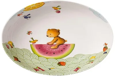 Obrázok produktu pre Villeroy & Boch, detská miska na polievku, motív: "Hladný ako medveď". Motív: "Hladný ako medveď"