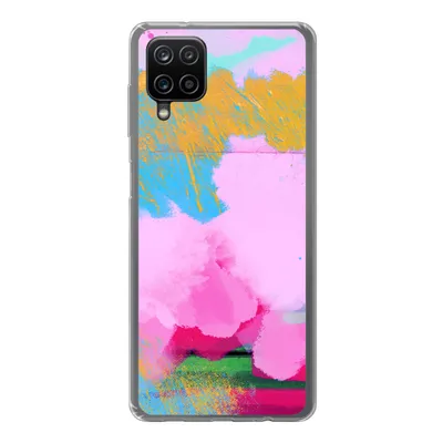 Produktbild von MuchoWow® Handyhülle Schutzhülle Hülle für Samsung Galaxy A12 Farbe - Regenbogen - Abstrakt Silikon Softcase Handy Hülle - Bild