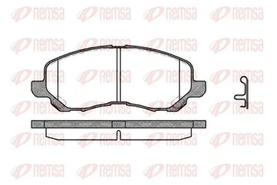 Produktbild von REMSA Bremsbeläge Satz Vorne Bremsklötze für MITSUBISHI ASX (GAW) 0804.12