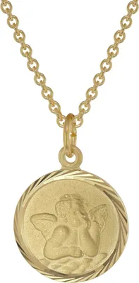 trendor 39030 Kinder-Halskette mit Schutzengel Anhänger Gold auf Silber 1