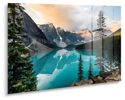 Zdjęcie produktu dla STYLER Obraz na szkle 80x120 cm motyw Turquoise nowoczesna dekoracja ścienna do salonu sypialni biura Glasspik