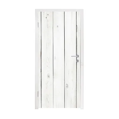 Obrázok produktu pre MuchoWow® Tapety na dvere - Samolepiaca fólia na dvere - Brocante - Police - drevené - biele - 205x80x0.1cm - Plagát na dvere - Samolepiaca fólia na dvere