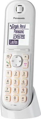 Obrázok produktu pre Panasonic KX-TGQ200, IP telefón, Čierna, Bezdrôtový handset, 4 riadky, 100 položky, 1.88 - 1.9 GHz
