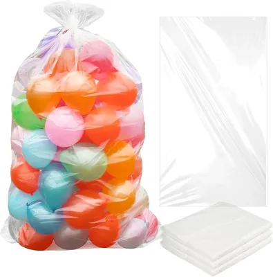 Zdjęcie produktu dla Przezroczyste balony-woreczki, 150 x 250 cm, zestaw 6 sztuk, idealne na imprezy