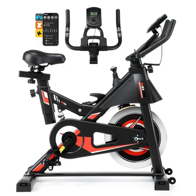 Produktbild von KeHot Indoor Cycling Bike ZS-501, Heimtrainer Fahrrad mit APP & Herzfrequenz, 6KG Schwungrad, verstellbar & stoßgedämpft, 150 kg Belastbarkeit