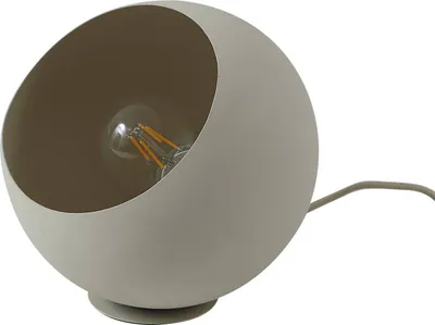 Produktbild von Lindby Tischleuchte Solomia, beige, Eisen, Ø 20 cm