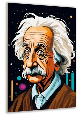 Gemälde The Genius of Science auf Holz, 18x24 cm