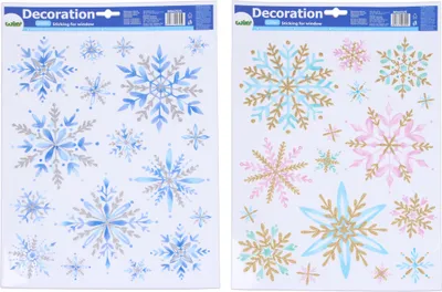 Immagine prodotto di Decorazione per finestra 41x29 cm Fiocchi di neve NATALE