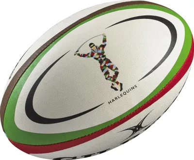 Obrázok produktu pre Replika rugbyového loptu Gilbert Harlequins, veľkosť 5 - sada 25 kusov