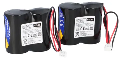 Immagine prodotto di Batteria di ricambio compatibile con ABUS Security Centre per sirena wireless 2WAY 2x2 set spina Panasonic