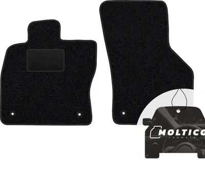 Obrázok produktu pre moto-MOLTICO predné rohože do auta velúrové rohože do auta čierne rohože do auta 2-dielne vhodné pre Škoda Octavia III IV 2013-2020