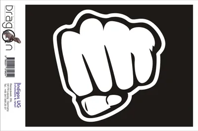 Produktbild von Aufkleber / Autoaufkleber - JDM / Die cut / Auto / OEM - Criminals fight - 210x210mm silber - Heckscheibe / Heckscheibenaufkleber
