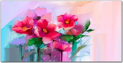 Produktbild von Coloray Küchenrückwand 140x70 Spritzschutz aus Glas - Blumen Pflanzen