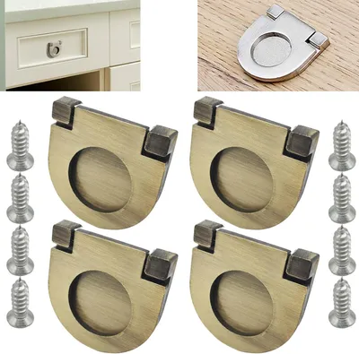 Produktbild von unsichtbare Edelstahlgriffe, 35 mm, Bronze-Finish, mit Schrauben für Schränke und Schubladen