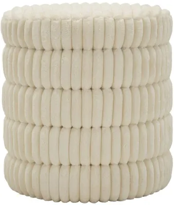 Image de Tabouret Goteborg 41 x 46 x 41 cm MDF polyester blanc