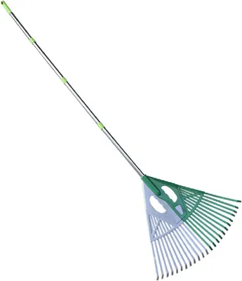 Productafbeelding van Gazon Opvangbak - Bladverzamelaar Hark - Tuinonderhoud Gemak - Ergonomische Handgreep - 28 cm Breed - Meerkleurig