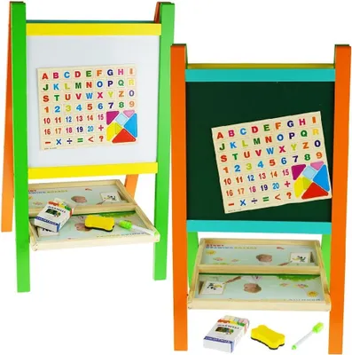 Produktbild von Doppelseitige magnetische Tafel aus Holz