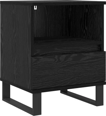 Immagine prodotto di Armadietto per letto con cassetto Rovere Nero 40 x 35 x 50 cm