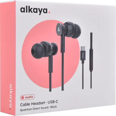 Zdjęcie produktu dla alkaya Quantum Direct Sound Kabel Headset schwarz USB-C