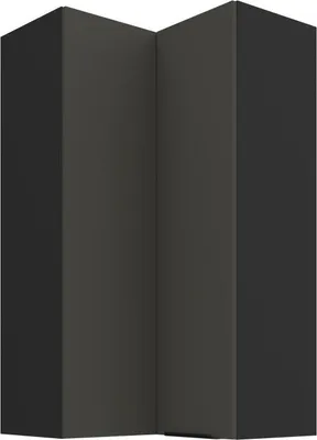 Produktbild von Hoher Eckschrank LUNARA 2 – 60 x 60 cm, Graphit/Schwarz