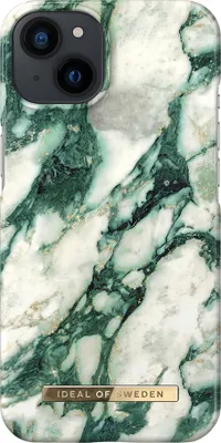 Produktbild von Ideal of Sweden iPhone 14 & 13 Back cover case - Calacatta Emerald Marble - Fashion Case - Calacatta
