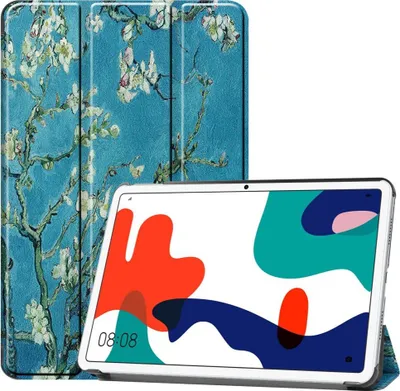 Produktbild von Huawei MatePad 10.4 Hülle - Tri-Fold Ständer Klapphülle - Blüte