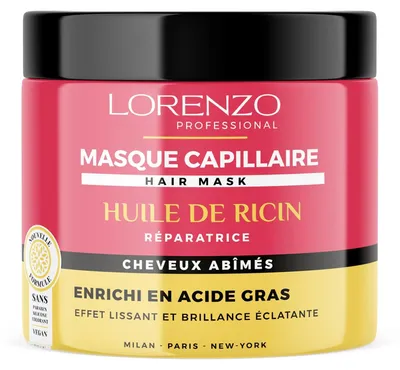 Produktbild von Professionelle Haarmaske mit Rizinusöl (500 ml)