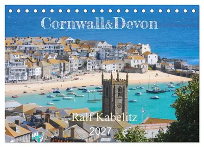 Produktbild von Cornwall & Devon 2027 (Tischkalender 2027 DIN A5 quer), CALVENDO Monatskalender