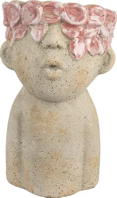 Obrázek produktu pro Květináč Clayre & Eef 16x15x25 cm béžová terakota