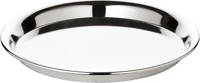 Imagen del producto de Plato Marlene (diámetro 34 cm), plateado de alta calidad, resistente a la oxidación