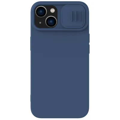 Zdjęcie produktu dla Nillkin Camshield Silky Silicone Case Etui Iphone 14 Pokrowiec Z Osłoną Na Aparat Niebieski