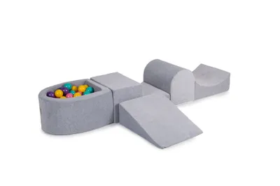 Produktbild von Schaumstoff Bausteine Kinder mit Bällebad - Softbausteine Baby
