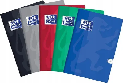 Produktbild von Oxford Esse Schulheft A4, kariert 5 mm mit Rand, Notizheft für Schule, Studium und Büro