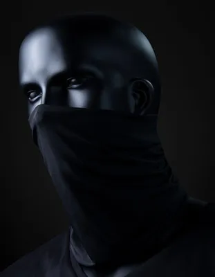 Produktbild von Funktions Bandana Uni, Schwarz, L