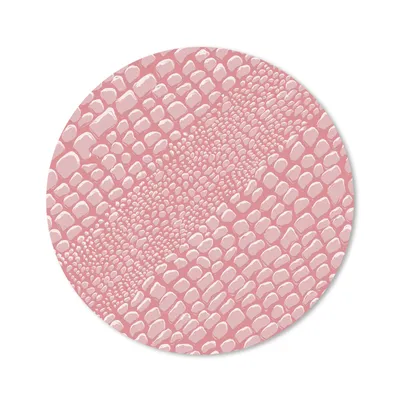 Produktbild von MuchoWow® Mauspad Mousepad Krokodilleder - Tierprint - Rosa 20x20 cm - Mousepads - Maus Mat - Pad - Mausunterlage - Schreibtischmatte