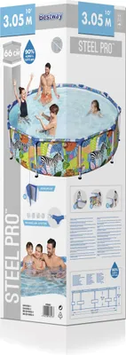 Produktbild von Bestway Pool Steel Pro Rahmen 305×66 cm