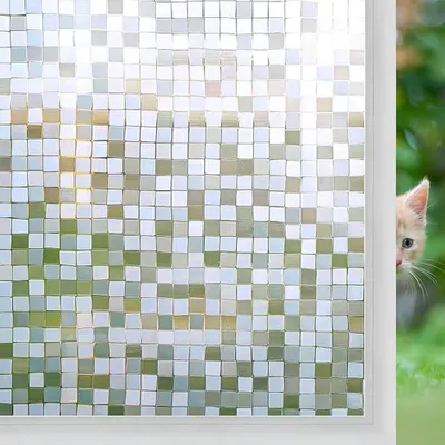 Sichtschutzfolie 60x200 cm, mattes Mosaikgitter, selbstklebend