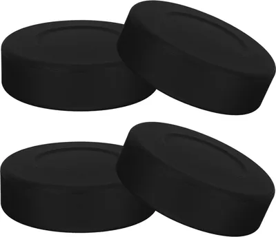 Produktbild von 1/2/4-teiliger Eishockey-Puck zum Üben und klassischen Training Schwarzer matter Puck für den Innenbereich Professioneller Hockey-Sport Standard-Puck für Kinder und Erwachsene Trainingsausrüstung Geschenk für Hockey-Liebhaber
