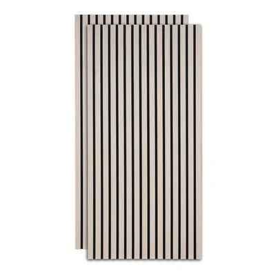 Zdjęcie produktu dla Jopassy panel akustyczny panele ścienne MDF naturalny akustyczny panel ścienny nowoczesne panele ścienne wykonane z forniru drewnianego i filcu 2x 120x60x2,1cm drewno dębowe
