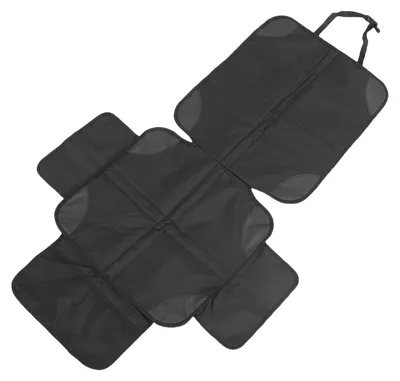 Obrázok produktu pre Car Seat Protector for Baby Car Seat Antislip with Mesh Pocket Universal Pet Child Carseat Cover Mat for Most Vehicle Sedans SUVs Trucks