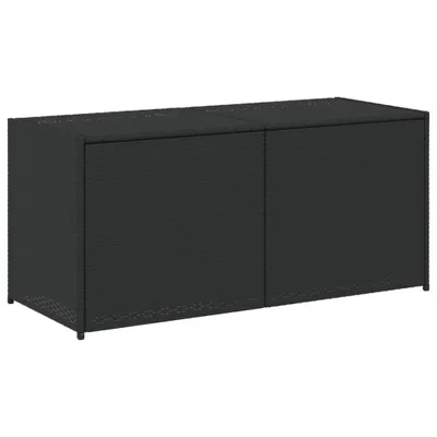Produktbild von Gartentruhe Schwarz 283L Poly Rattan