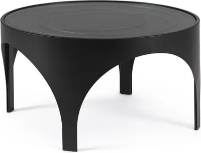 Produktbild von Couchtisch Archie 70 x 70 x 38 cm Stahl Glas Schwarz